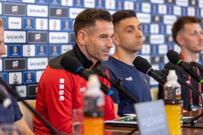 Football. Pogon Szczecin. Press Conference. 01.05.2025