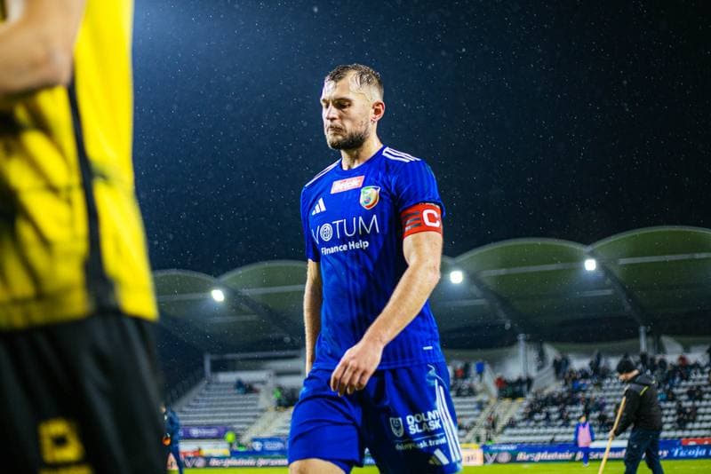 Football. Betclic 1 Liga. Miedz Legnica - Wieczysta Krakow. 02.11.2025