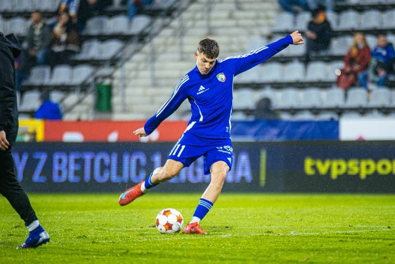 Football. Betclic 1 Liga. Miedz Legnica - Wieczysta Krakow. 02.11.2025