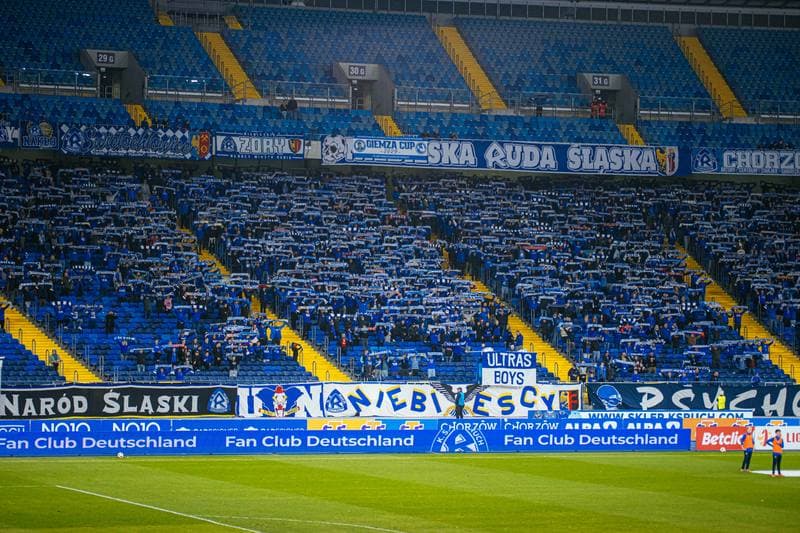 Football. Betclic 1 Liga. Ruch Chorzow - Miedz Legnica. 07.11.2025