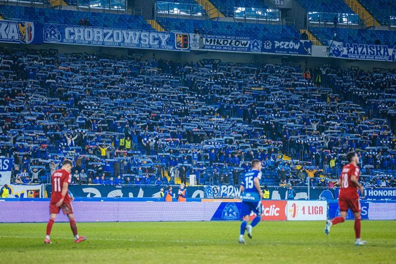 Football. Betclic 1 Liga. Ruch Chorzow - Miedz Legnica. 07.11.2025