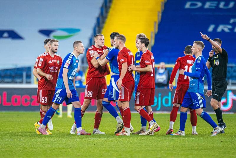 Football. Betclic 1 Liga. Ruch Chorzow - Miedz Legnica. 07.11.2025