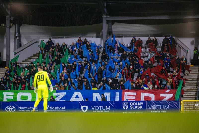 Football. Betclic 1 Liga. Miedz Legnica - Chrobry Glogow. 21.02.2026