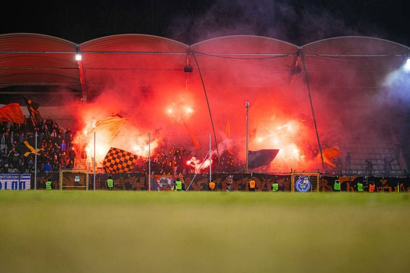 Football. Betclic 1 Liga. Miedz Legnica - Chrobry Glogow. 21.02.2026