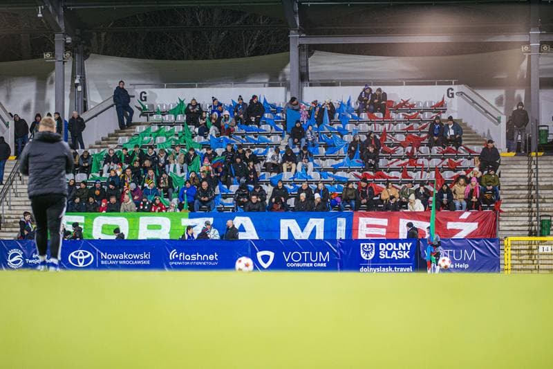 Football. Betclic 1 Liga. Miedz Legnica - Chrobry Glogow. 21.02.2026