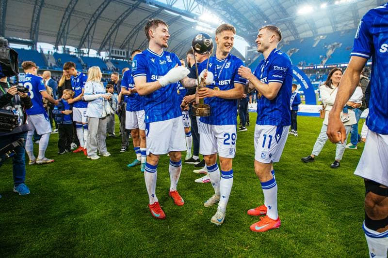 Football. PKO BP Ekstraklasa. Lech Poznan - Piast Gliwice. 24.05.2025
