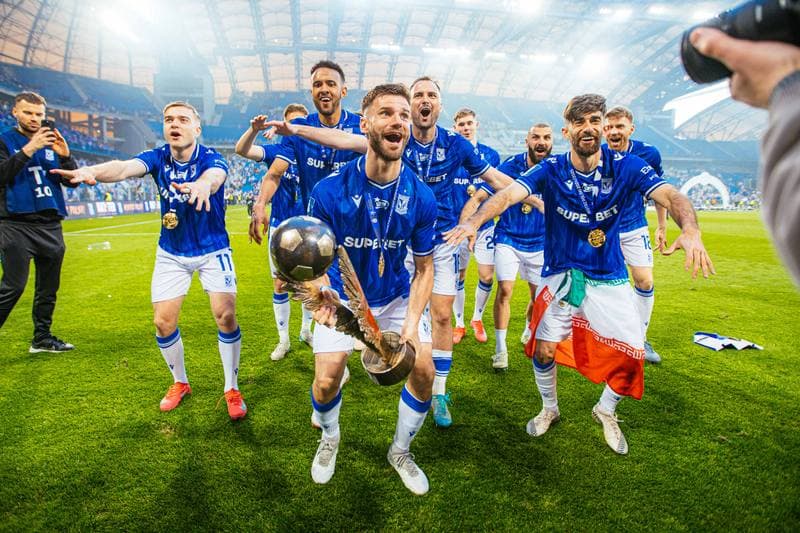 Football. PKO BP Ekstraklasa. Lech Poznan - Piast Gliwice. 24.05.2025
