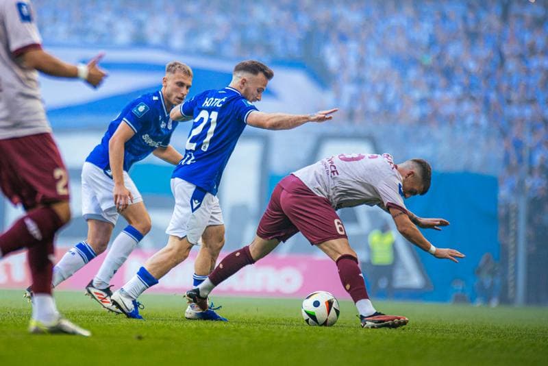 Football. PKO BP Ekstraklasa. Lech Poznan - Piast Gliwice. 24.05.2025
