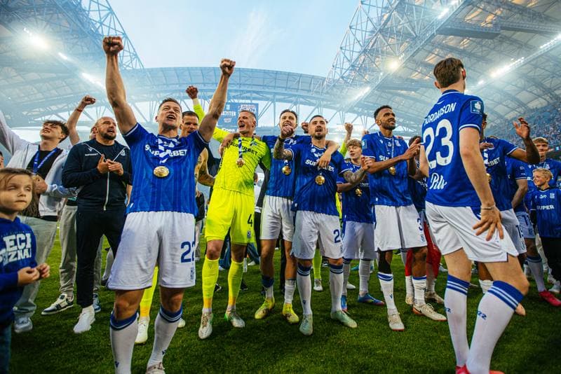 Football. PKO BP Ekstraklasa. Lech Poznan - Piast Gliwice. 24.05.2025