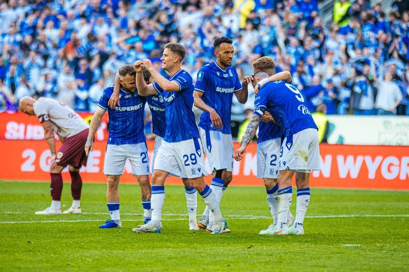 Football. PKO BP Ekstraklasa. Lech Poznan - Piast Gliwice. 24.05.2025