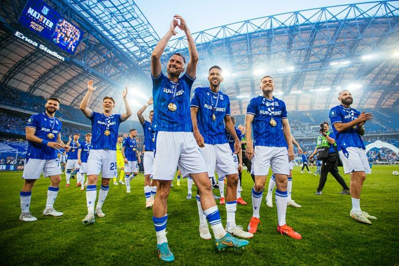 Football. PKO BP Ekstraklasa. Lech Poznan - Piast Gliwice. 24.05.2025