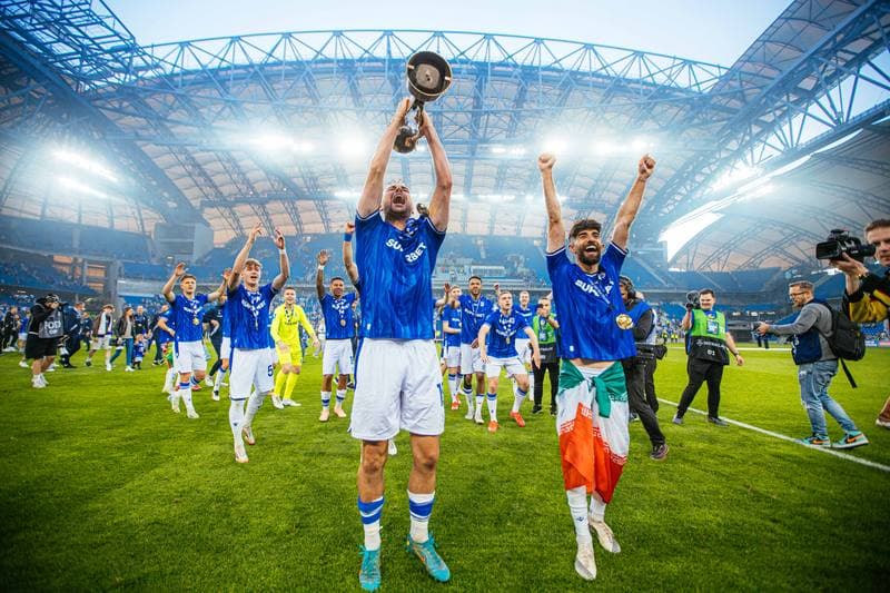 Football. PKO BP Ekstraklasa. Lech Poznan - Piast Gliwice. 24.05.2025