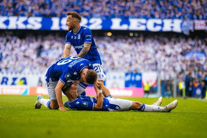 Football. PKO BP Ekstraklasa. Lech Poznan - Piast Gliwice. 24.05.2025