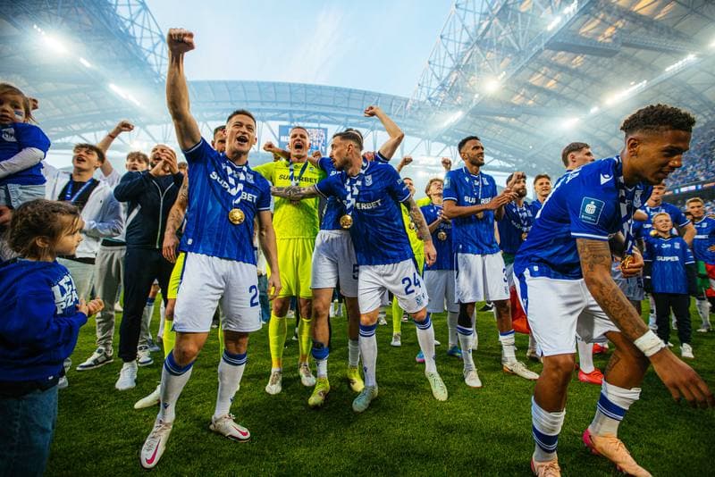 Football. PKO BP Ekstraklasa. Lech Poznan - Piast Gliwice. 24.05.2025