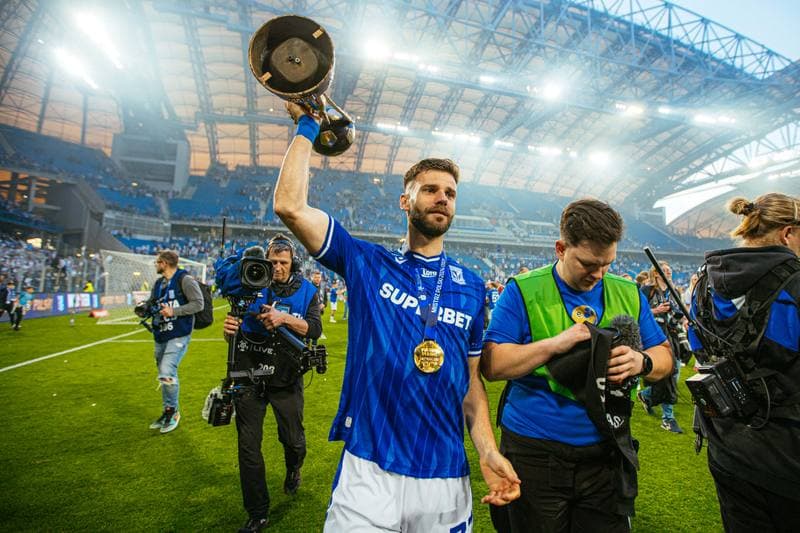 Football. PKO BP Ekstraklasa. Lech Poznan - Piast Gliwice. 24.05.2025