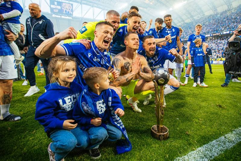 Football. PKO BP Ekstraklasa. Lech Poznan - Piast Gliwice. 24.05.2025