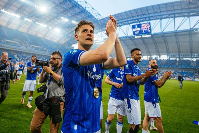 Football. PKO BP Ekstraklasa. Lech Poznan - Piast Gliwice. 24.05.2025
