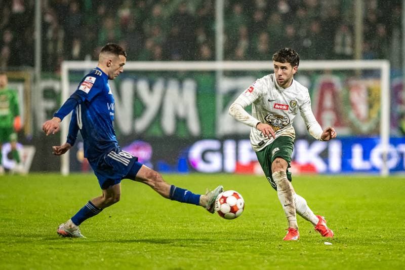 Football. Betclic I Liga. Miedz Legnica - Slask Wroclaw. 14.02.2026