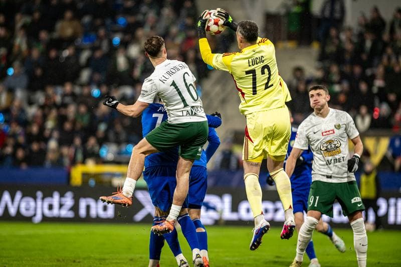 Football. Betclic I Liga. Miedz Legnica - Slask Wroclaw. 14.02.2026