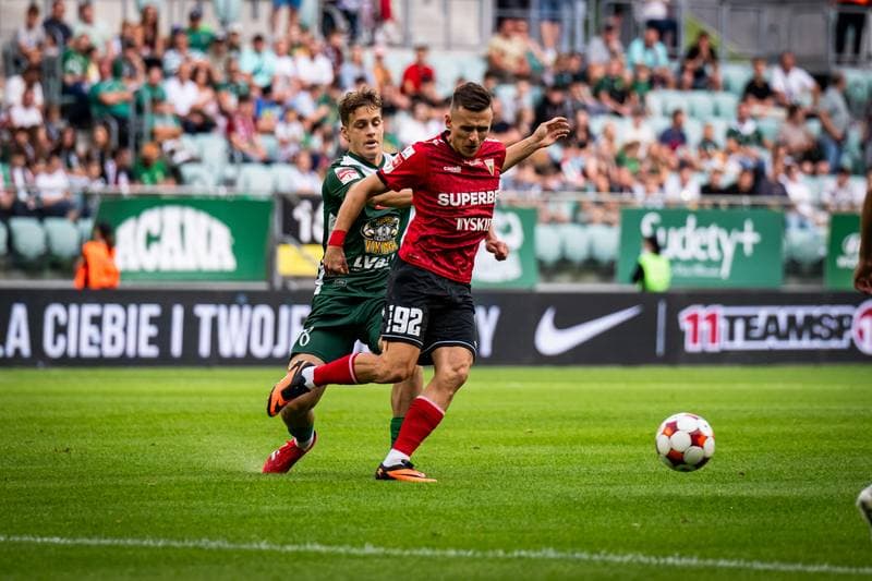 Football. Betclic 1 Liga. Slask Wroclaw - GKS Tychy. 29.08.2025