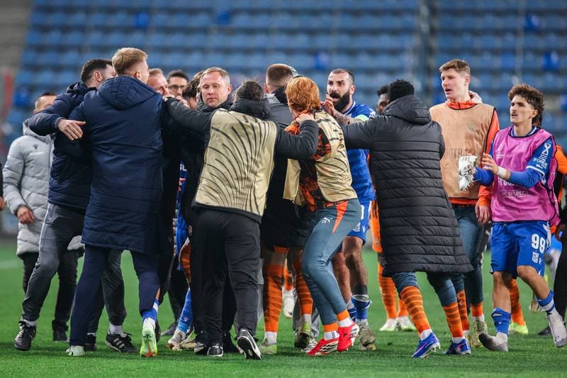 Football. UEFA Conference League. Lech Poznan - Shakhtar Donetsk. 12.03.2026
