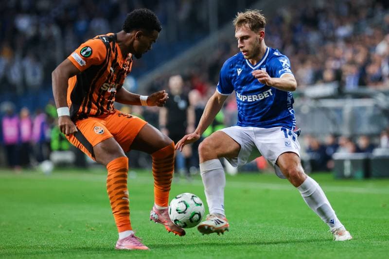 Football. UEFA Conference League. Lech Poznan - Shakhtar Donetsk. 12.03.2026