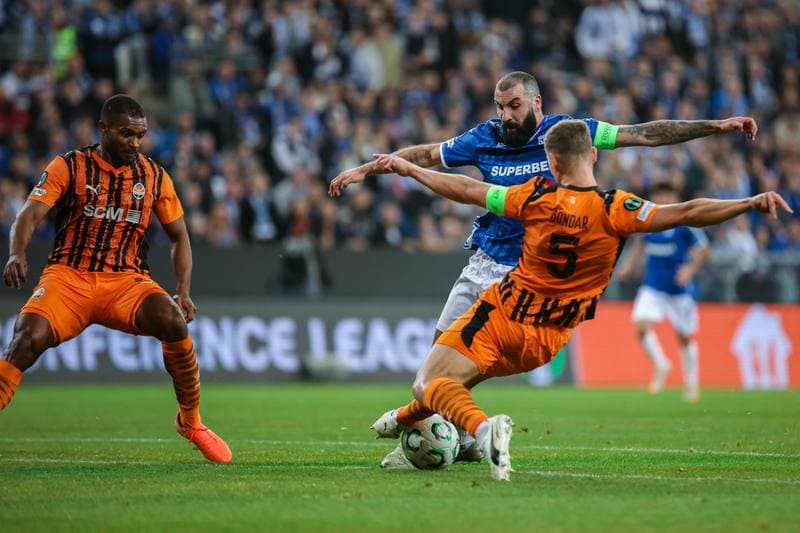 Football. UEFA Conference League. Lech Poznan - Shakhtar Donetsk. 12.03.2026