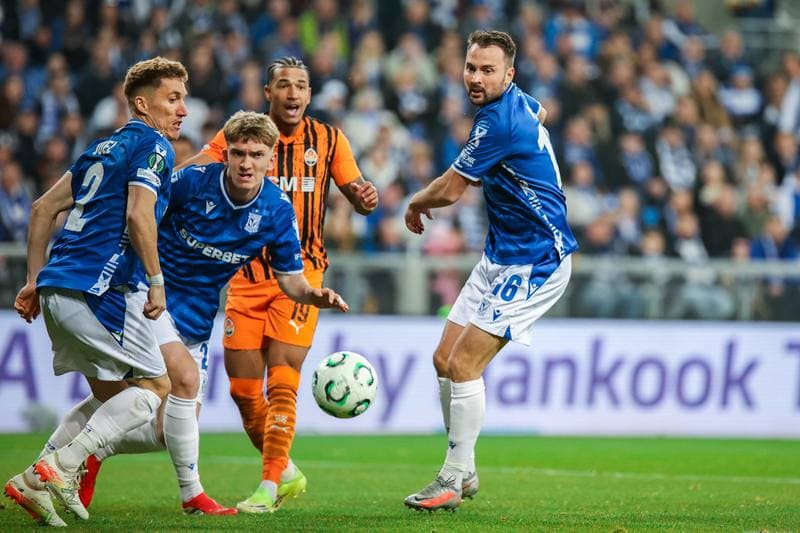 Football. UEFA Conference League. Lech Poznan - Shakhtar Donetsk. 12.03.2026