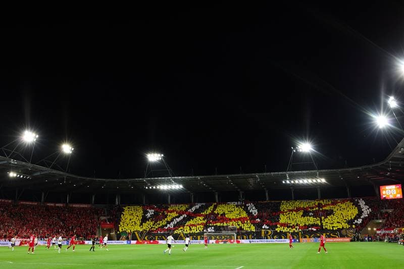 Football. PKO BP Ekstraklasa. Widzew Lodz - Pogon Szczecin. 22.08.2025