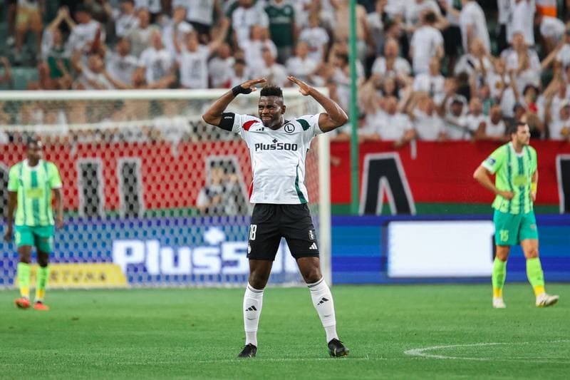 Football. UEFA Europa League. Legia Warsaw - AEK Larnaca. 14.08.2025