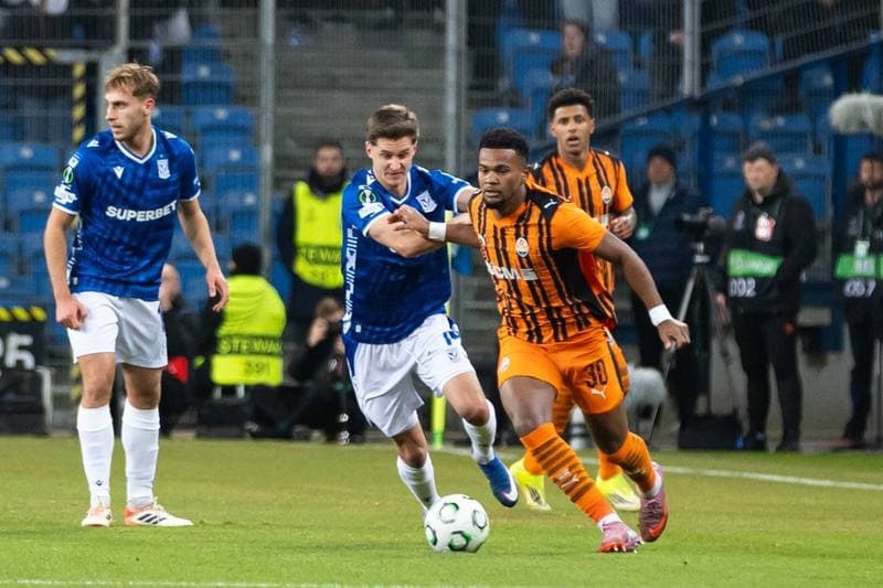 Football. UEFA Conference League. Lech Poznan - Shakhtar Donetsk. 12.03.2026