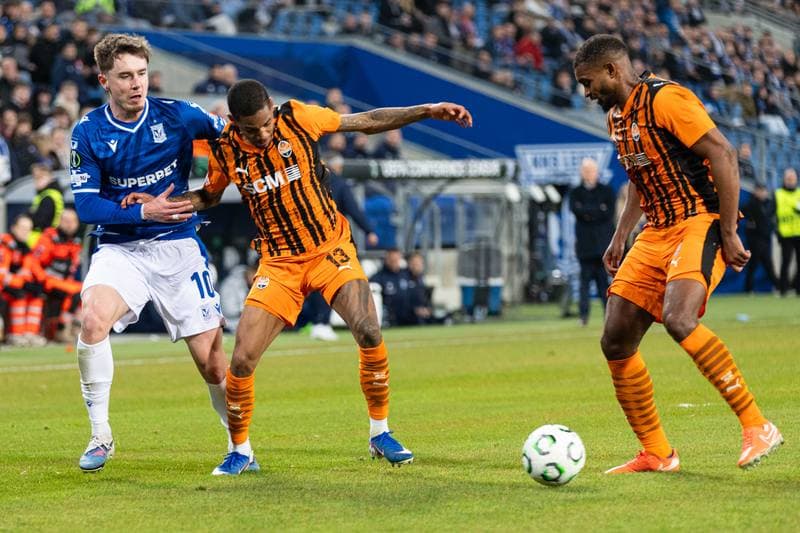 Football. UEFA Conference League. Lech Poznan - Shakhtar Donetsk. 12.03.2026