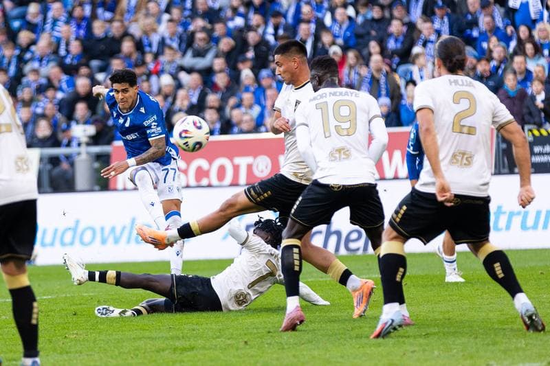 Football. PKO BP Ekstraklasa. Lech Poznan - Pogon Szczecin. 19.10.2025