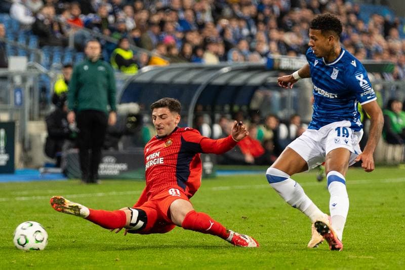Football. UEFA Conference League. Lech Poznan - Rapid Wien. 02.10.2025