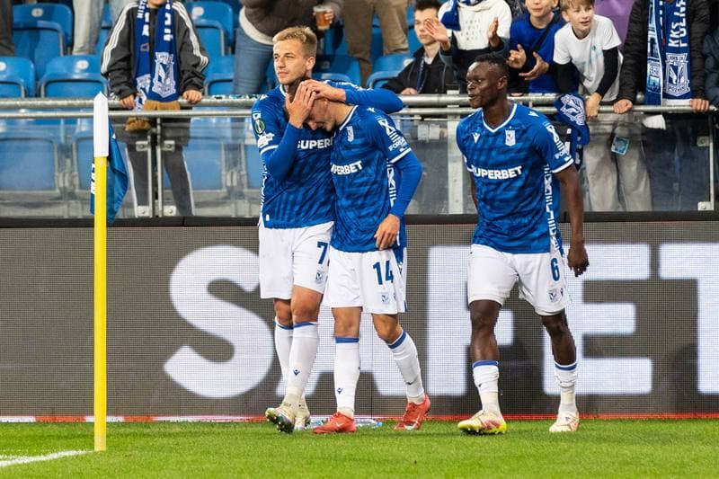 Football. UEFA Conference League. Lech Poznan - Rapid Wien. 02.10.2025