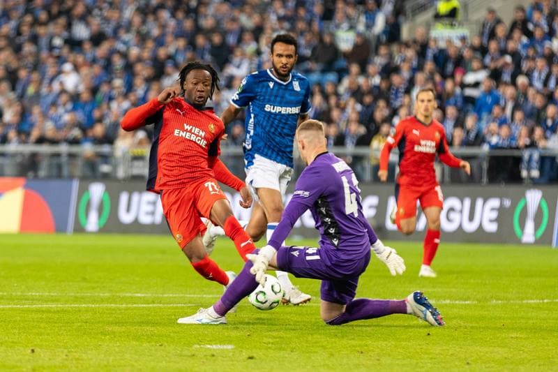 Football. UEFA Conference League. Lech Poznan - Rapid Wien. 02.10.2025