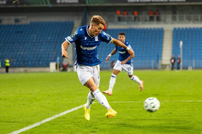 Football. UEFA Conference League. Lech Poznan - Rapid Wien. 02.10.2025