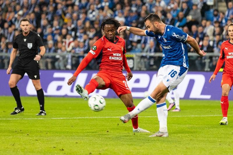 Football. UEFA Conference League. Lech Poznan - Rapid Wien. 02.10.2025