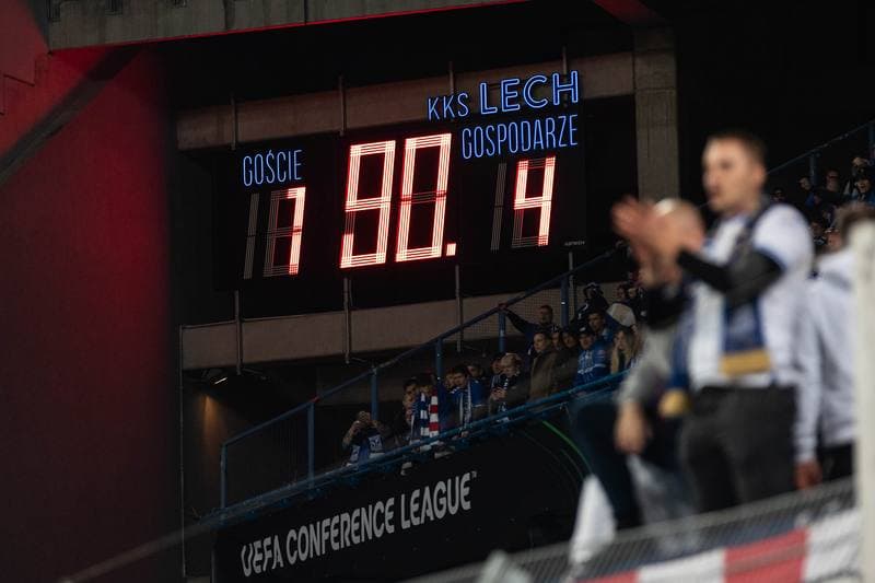 Football. UEFA Conference League. Lech Poznan - Rapid Wien. 02.10.2025