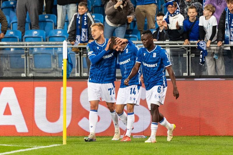 Football. UEFA Conference League. Lech Poznan - Rapid Wien. 02.10.2025