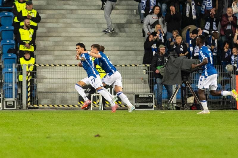 Football. UEFA Conference League. Lech Poznan - Rapid Wien. 02.10.2025