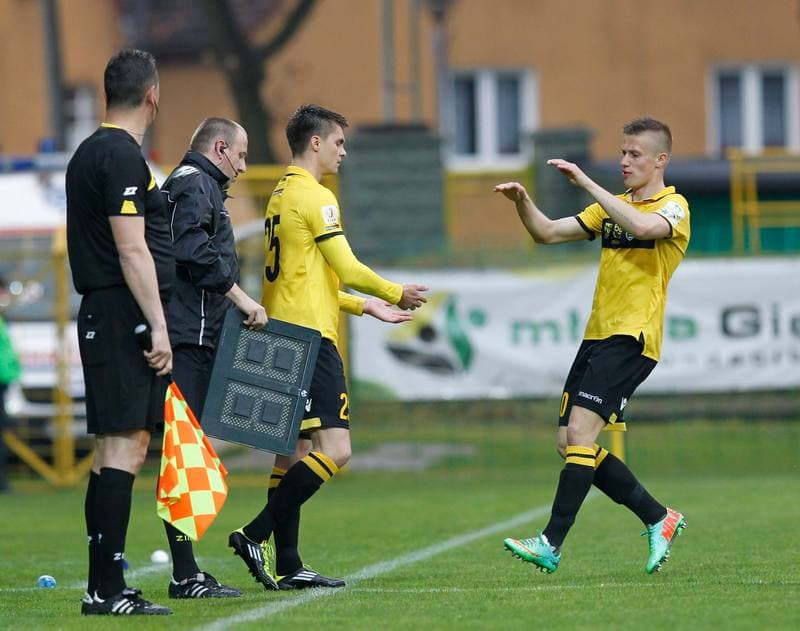 Football. I Liga. GKS Katowice - Kolejarz Stroze. 26.04.2014