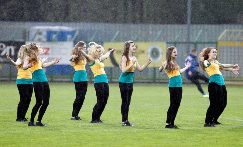 Football. I Liga. GKS Katowice - Kolejarz Stroze. 26.04.2014