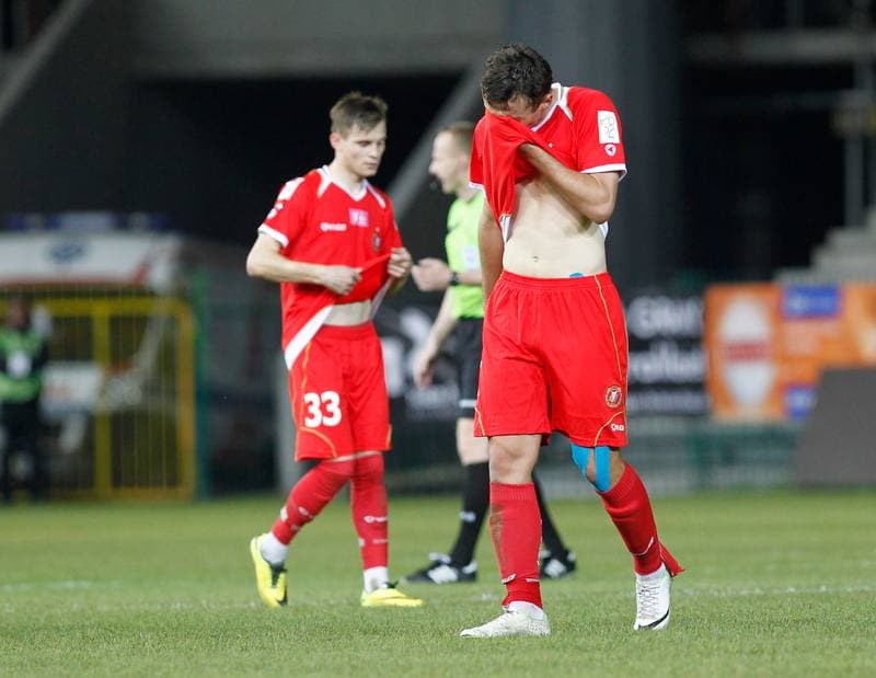 Football. T-Mobile Ekstraklasa. Podbeskidzie Bielsko Biala - Widzew Lodz. 22.05.2014