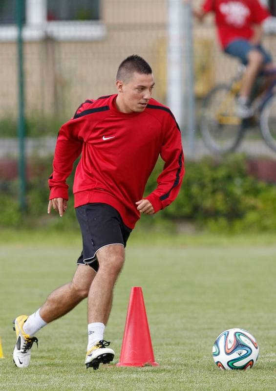 Football. GKS Tychy. Training. 23.06.2014