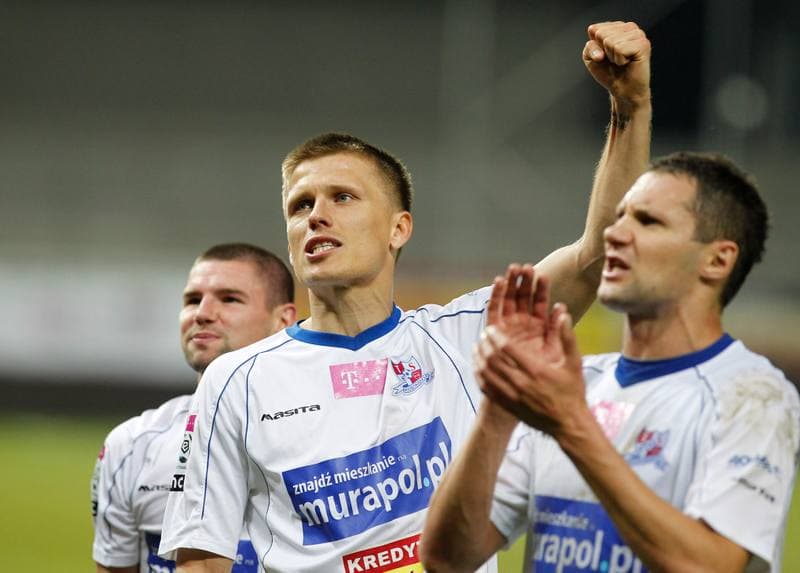 Football. T-Mobile Ekstraklasa. Podbeskidzie Bielsko Biala - Widzew Lodz. 22.05.2014