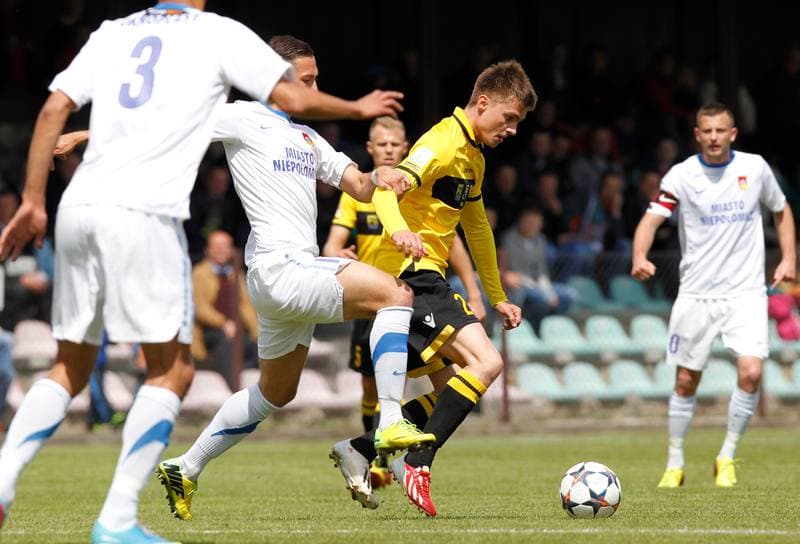Football. I Liga. Puszcza Niepolomice - GKS Katowice. 04.05.2014
