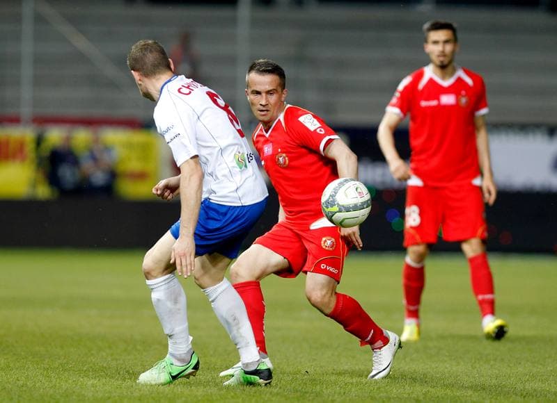 Football. T-Mobile Ekstraklasa. Podbeskidzie Bielsko Biala - Widzew Lodz. 22.05.2014