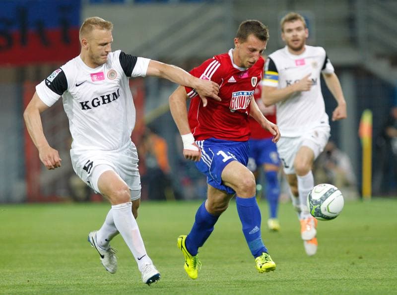 Football. T-Mobile Ekstraklasa. Piast Gliwice - Zaglebie Lubin. 23.05.2014