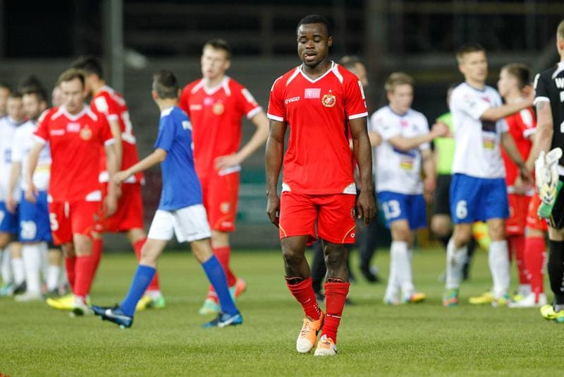 Football. T-Mobile Ekstraklasa. Podbeskidzie Bielsko Biala - Widzew Lodz. 22.05.2014
